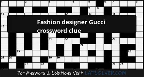 rival Gucci crossword